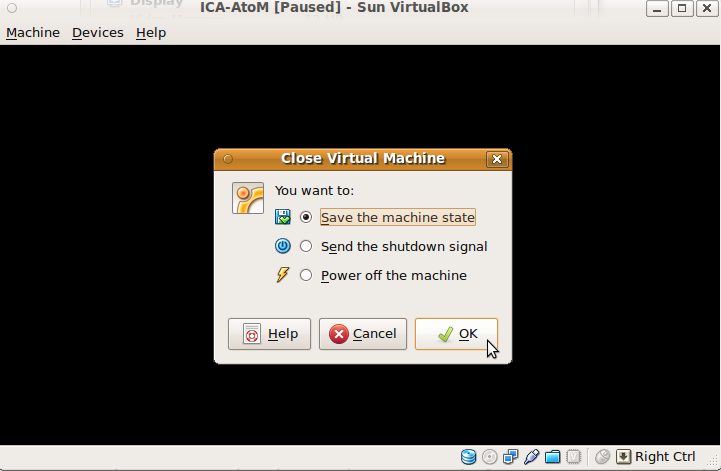 turn off virtualmachine